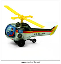 Helipcopter x 3. Friction Drive Novelty Toys, YONE/Yoneya, Japan.