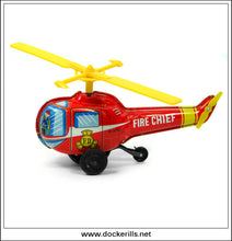 Helipcopter x 3. Friction Drive Novelty Toys, YONE/Yoneya, Japan.
