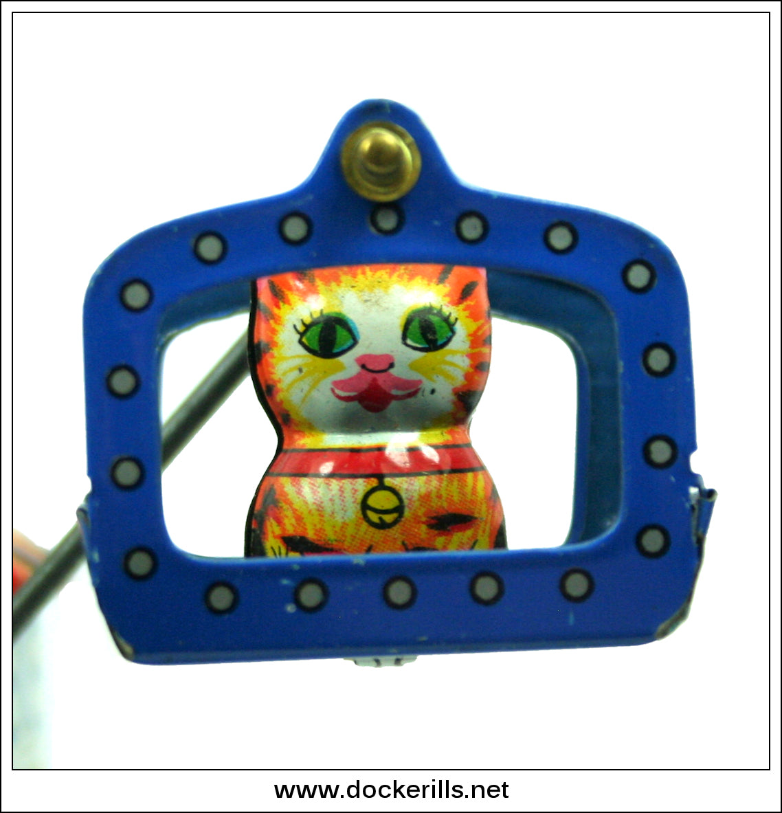 Animal Carousel, Vintage Tin Plate Clockwork / WindUp Novelty Toy, Yo Dockerills