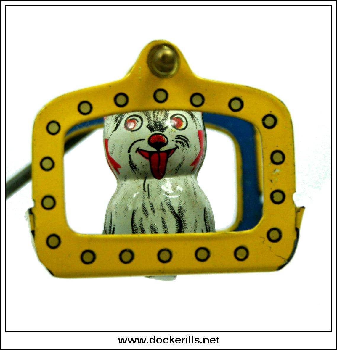Animal Carousel, Vintage Tin Plate Clockwork / WindUp Novelty Toy, Yo Dockerills