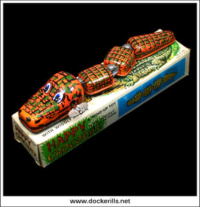 Vintage Happy Crocodile Clockwork / Wind-Up Novelty Toy