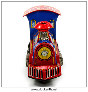 Bump'N Go Choo Choo. Vintage Tin Plate Toy Train, Yoshiya, Japan 3.