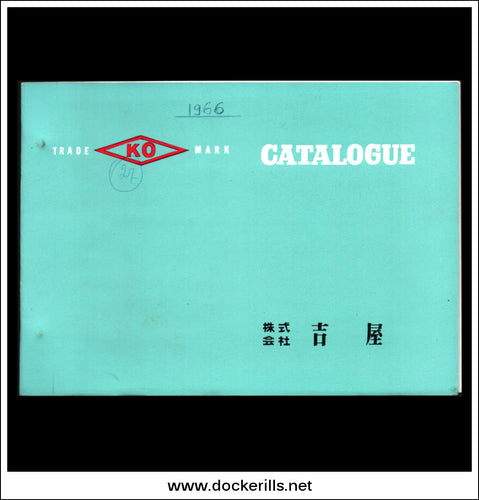 Original Vintage Catalogue / Brochure for Yoshiya / KO, Japan, 1966. Novelty Tin Plate Toys.